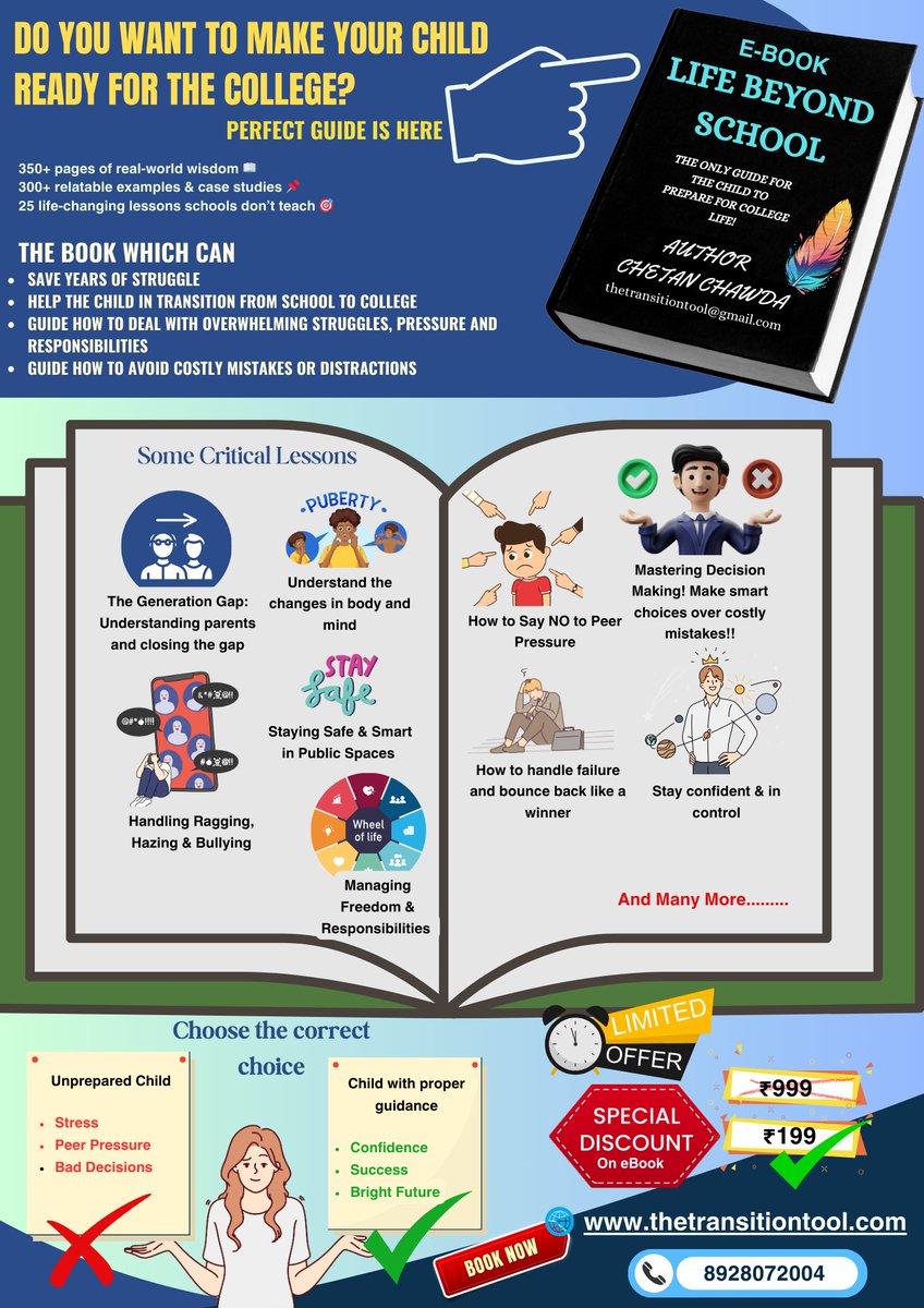CheTanTanTan's tweet photo. Just finished 10th or 12th? Prepare for college life with Life Beyond School! Get it now for only ₹199 – Limited offer! Hurry up! Click here:

 https://t.co/vLUOLFfTx9 https://t.co/I0YDcidkmt