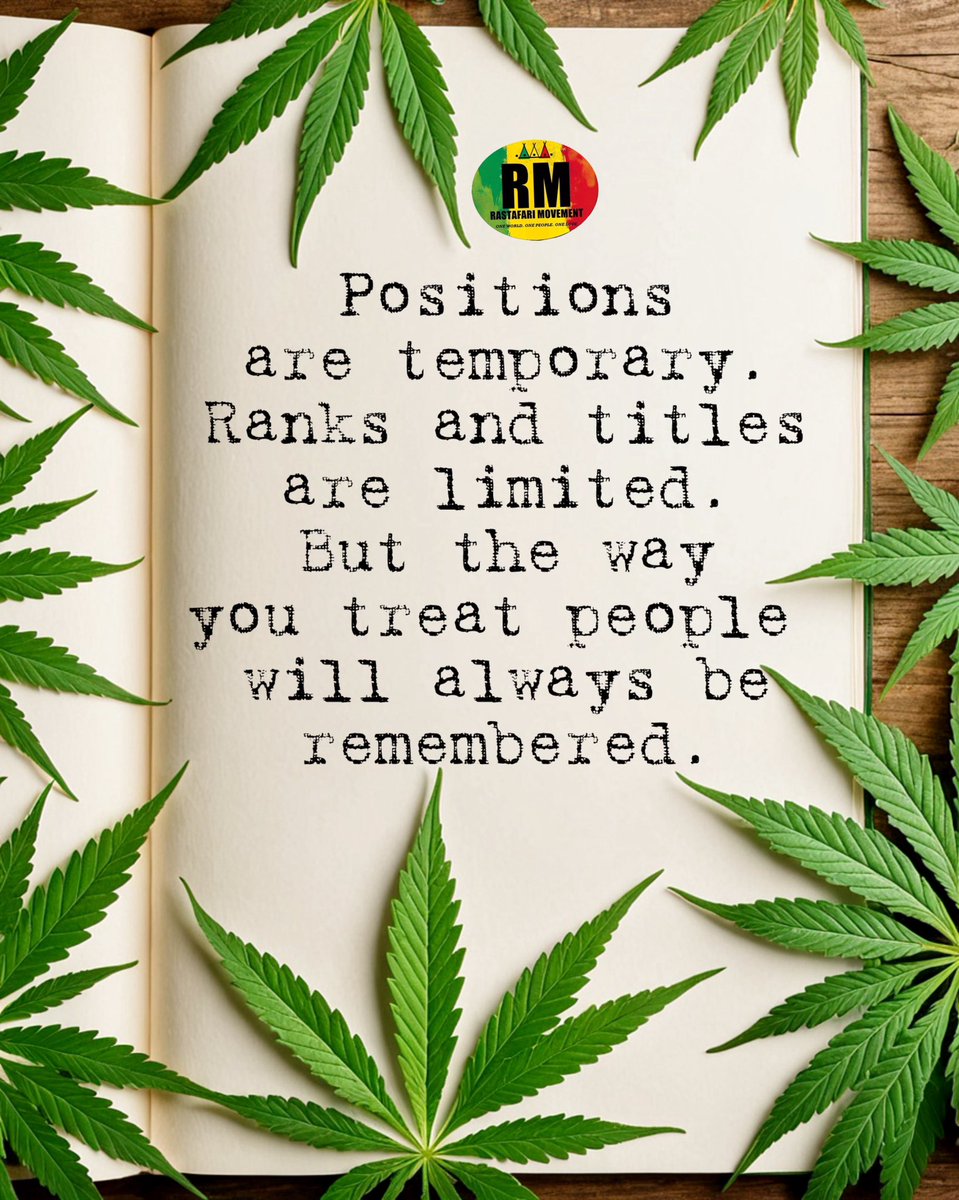 Positions are temporary.

Ranks and titles are limited.

But the way you treat people will always be remembered.

♥️💛💚
