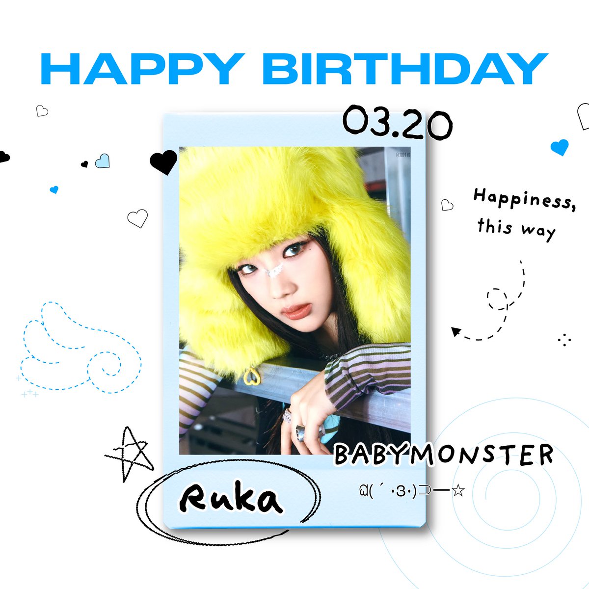 🎉2025.03.20
🎂#루카 님의 생일을 축하합니다🎂

#HAPPY_BIRTHDAY_RUKA
#HAPPY_RUKA_DAY

<a href="/YGBABYMONSTER_/">BABYMONSTER</a> #베이비몬스터 #BABYMONSTER #RUKA #카와이루카 #RukaKawai #스타플레이 #STARPLAY