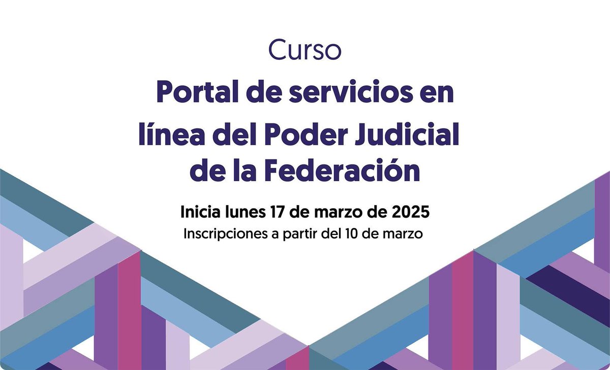 Ana Luisa Ordóñez Serna (@analuisaordezs1) on Twitter photo De suma importancia… la tecnología ya es parte de nuestro diario vivir… capacítate con los mejores… es PARA TODO PÚBLICO.
GRATIS, EN LÍNEA Y AUTOGESTIVO. <a href="/CJF_Mx/">CJF</a> <a href="/TEPJF_EJE/">Escuela Judicial Electoral</a> <a href="/SCJN/">Suprema Corte</a>
Convocatoria: cutt.ly/Zruv2Yrn
Inscripciones abiertas en: escuelajudicial.cjf.gob.mx/v2/pages/Capac… De suma importancia… la tecnología ya es parte de nuestro diario vivir… capacítate con los mejores… es PARA TODO PÚBLICO.
GRATIS, EN LÍNEA Y AUTOGESTIVO. <a href="/CJF_Mx/">CJF</a> <a href="/TEPJF_EJE/">Escuela Judicial Electoral</a> <a href="/SCJN/">Suprema Corte</a>
Convocatoria: cutt.ly/Zruv2Yrn
Inscripciones abiertas en: escuelajudicial.cjf.gob.mx/v2/pages/Capac…