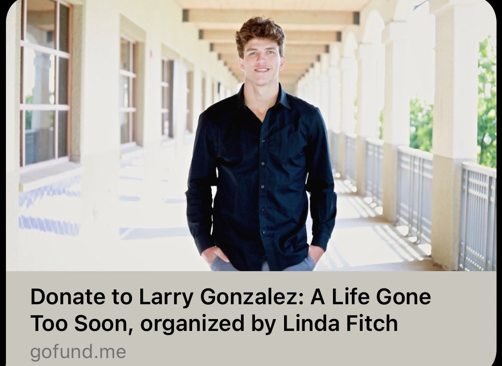 YLHS Football program lost one of our own. If you can, please donate to former player, Larry Gonzalez’s family during this awful time.