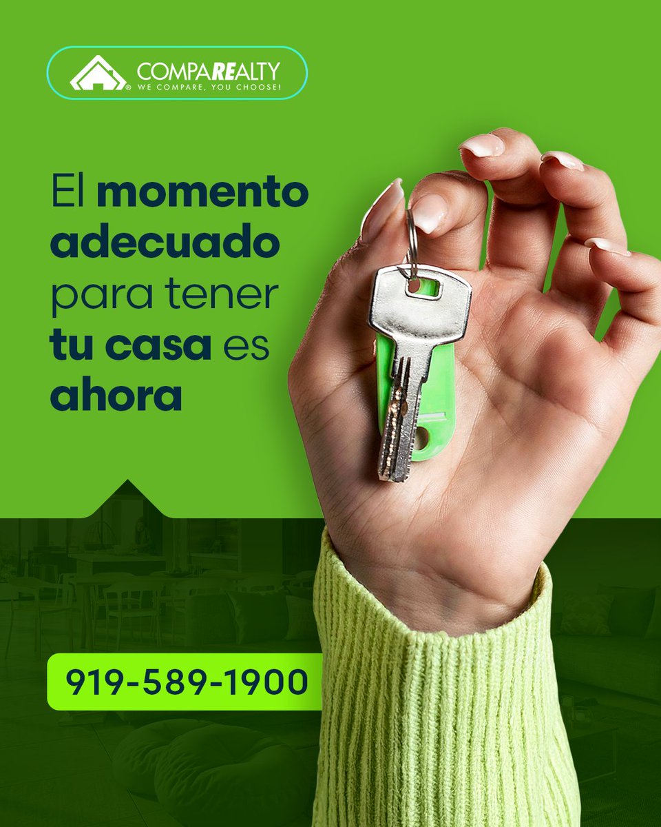 Comparealty's tweet photo. El momento adecuado para tener tu propiedad es ahora 🏠🇺🇸
#BrokerRealtor #bienesraices #agenciainmobiliaria #casa #hogar #CasaPropia

☎️👉 ¡Contáctanos ahora! 919-589-1900 https://t.co/9mZl9T3Uay