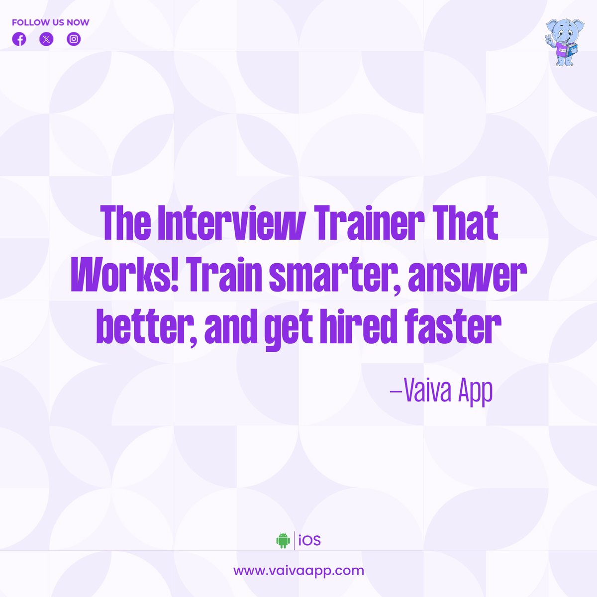 Vaiva_app's tweet photo. Download VAIVA app and Start Practising MOCK INTERVIEWS

Android GooglePlay Store:
https://t.co/p8oum36p6k

iOS AppStore:
https://t.co/BHqewOpbfr

#mockinterview #interviewskills #interviews https://t.co/YFt03jMK93