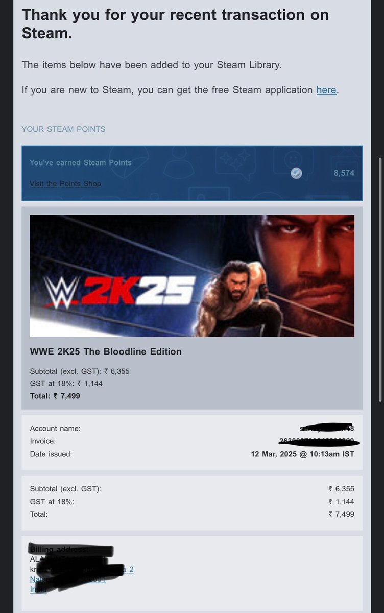 i Bought WWE 2K25 again! this time for PC!! Hope next year <a href="/WWEgames/">#WWE2K25</a> send India WWE 2K Creators some game codes at least. #WWE2K25