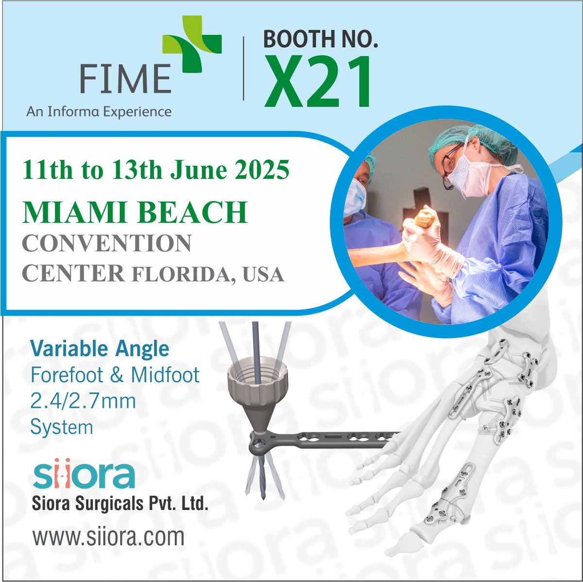 siorasurgicals's tweet image. The 35th edition of the biggest medical trade show in America, FIME Show, will take place from 11 to 13 June 2025, at the beautiful Miami Beach Convention Centre. siiora.com/fime-show/
@siorasurgicals
#FIMEShow #FIMEShow2025 #MedicalExpo #FIMEMiami2025 #FloridaMedicalExpo