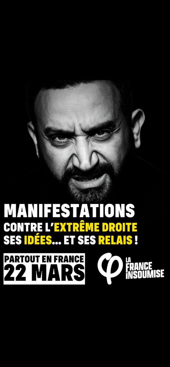 Valérie Boyer🎗️ (@valerieboyer13) on Twitter photo LFI reprend le visuel de la propagande nazie, plagiant l’affiche antisemite “Le Juif éternel”avec le visage de <a href="/Cyrilhanouna/">Cyril Hanouna</a>
Cet immonde visuel a été effacé mais il a été réalisé, a circulé manifestant un antisémitisme décomplexé
Une réaction <a href="/Interieur_Gouv/">Ministère de l'Intérieur</a>? LFI reprend le visuel de la propagande nazie, plagiant l’affiche antisemite “Le Juif éternel”avec le visage de <a href="/Cyrilhanouna/">Cyril Hanouna</a>
Cet immonde visuel a été effacé mais il a été réalisé, a circulé manifestant un antisémitisme décomplexé
Une réaction <a href="/Interieur_Gouv/">Ministère de l'Intérieur</a>?