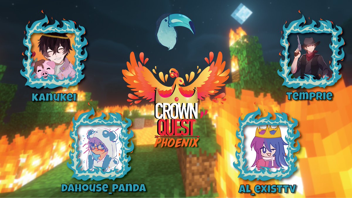 Crown Quest (@crownquestmc) on Twitter photo 👑Crown Quest Phoenix👑
🚨Turquoise Toucans🚨
<a href="/KNukei/">KaNukei</a>
<a href="/DaHouse_Panda/">DaHouse_Panda</a>
<a href="/SimplyAlwxis/">Alexis 🏳️⚧️</a>
<a href="/MrTemprie/">Temprie</a>
📅Event Date: March 22nd @ 3pm EST 👑Crown Quest Phoenix👑
🚨Turquoise Toucans🚨
<a href="/KNukei/">KaNukei</a>
<a href="/DaHouse_Panda/">DaHouse_Panda</a>
<a href="/SimplyAlwxis/">Alexis 🏳️⚧️</a>
<a href="/MrTemprie/">Temprie</a>
📅Event Date: March 22nd @ 3pm EST