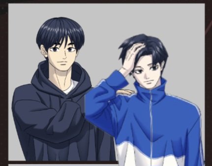 전 대충  준수 어깨에 손올린 영중이정도로 보고있습니다