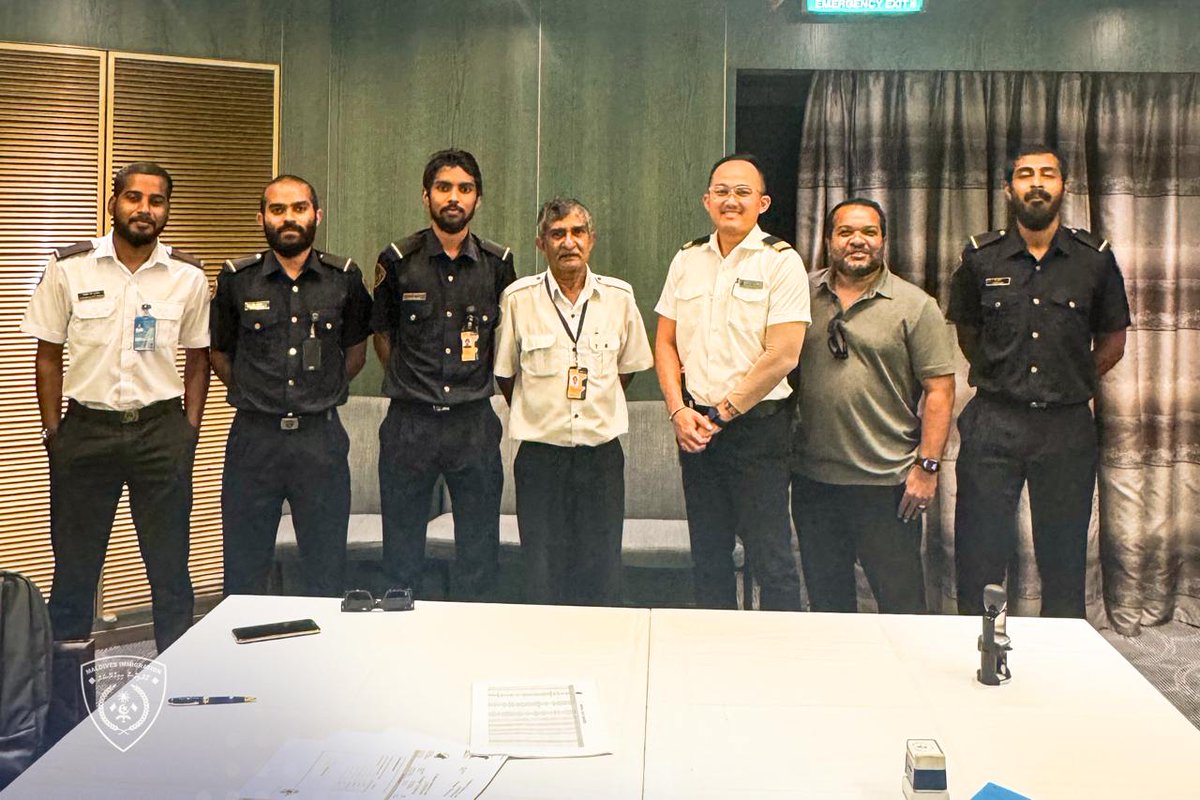 Immigration clearance was provided for 1,274 passengers and 751 crew members from the MS Zuiderdam, which arrived from Colombo, Sri Lanka, to Malé, Maldives, on March 9th, 2025. The Seaport Division officers successfully conducted the en-route clearance process from March 7th to
