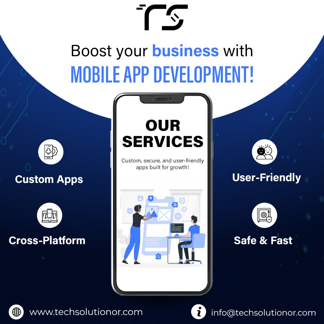 techsolutionors's tweet photo. π Boost Your Business with Mobile App Development! π±
π‘ Our Services:
β
Custom Apps
β
Cross-Platform
β
User-Friendly
β
Safe & Fast
π© Get in Touch Today @TechSolutionor
#MobileAppDevelopment #CustomApps #BusinessGrowth #TechSolutionor #innovation #uae https://t.co/JDZDksj1Tc