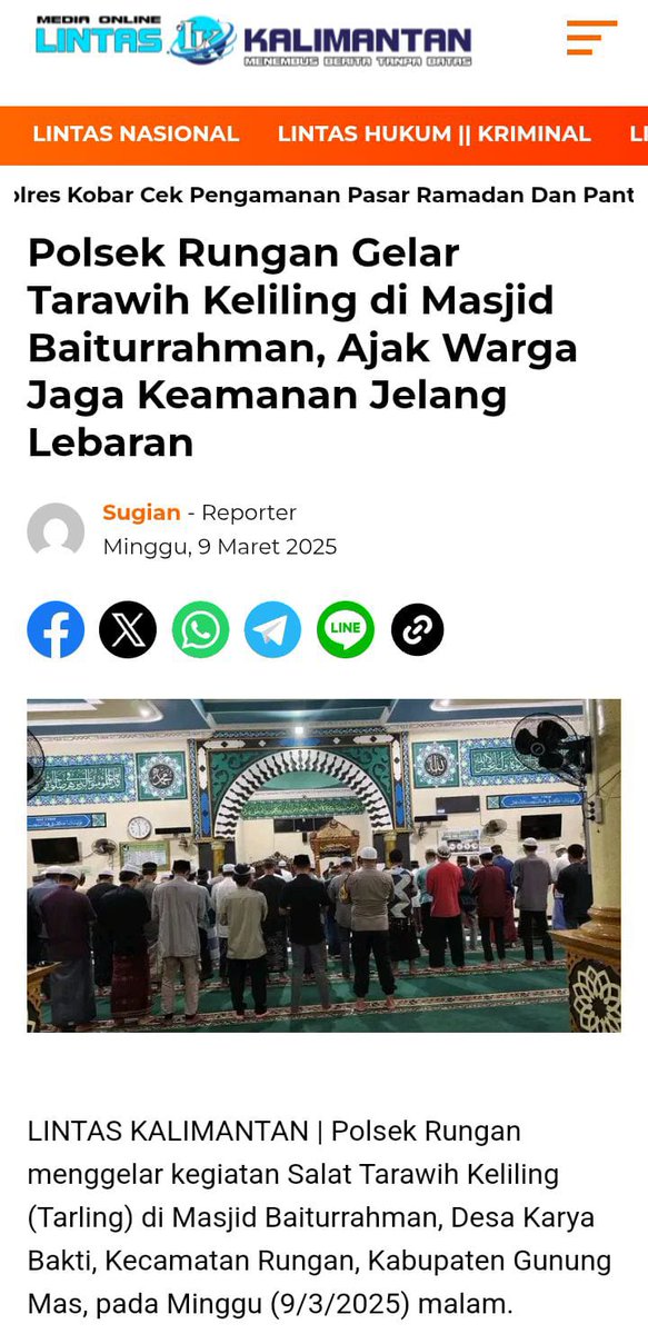 kimjongcn's tweet photo. seru banget polsek bersatu dengan warga untuk gelar tarawih makin peduli dengan sosial dan menjaga keamanannya sangat tertib dalam tugas 

#MengabdiPenuhKeberkahan

Ramadhan Persatukan Kita https://t.co/ULLMs7MPoe