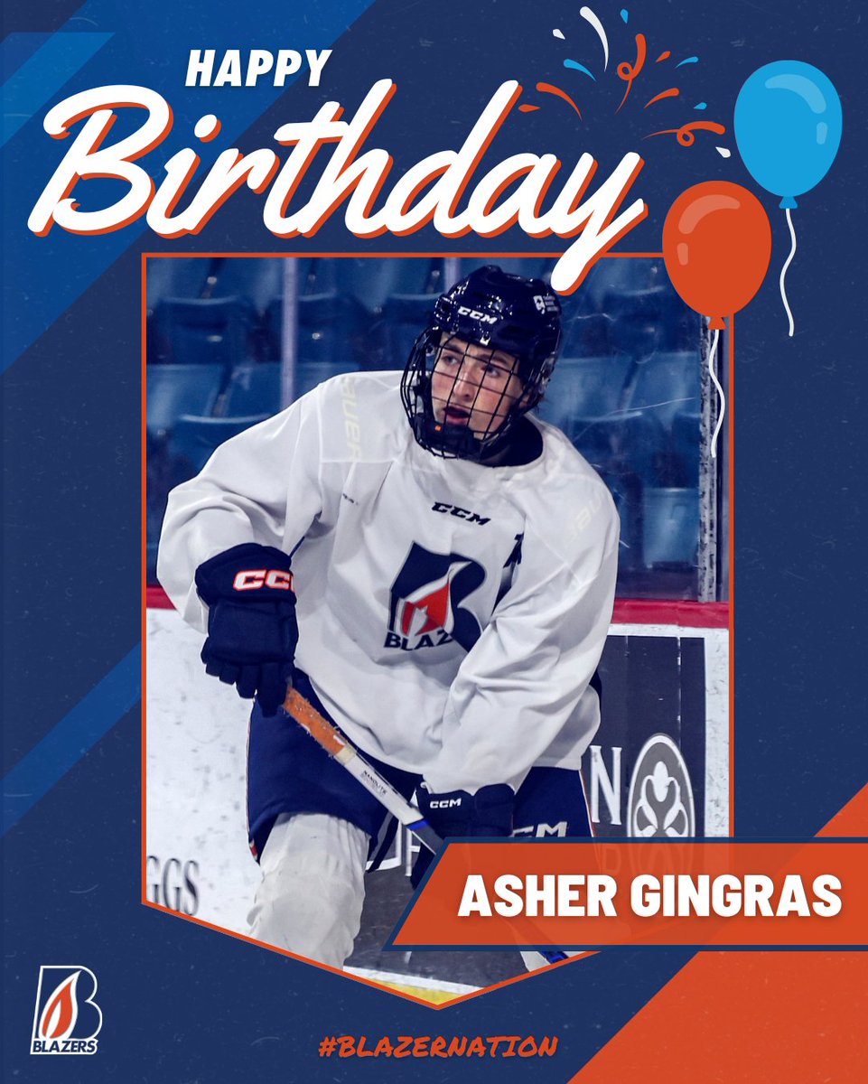 blazerhockey's tweet image. Happy Birthday Asher! 🥳