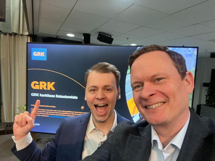 Tarkkasilmäisimmät varmasti huomasivatkin, että allekirjoittanut oli eilen juontajana "boomerlistautuja #GRK:n" tilaisuudessa.

Vaikka projekti on pitkällä, ei se ihan vielä ole maalissa 😉

Listautumissesta lisää täältä: investors.grk.fi