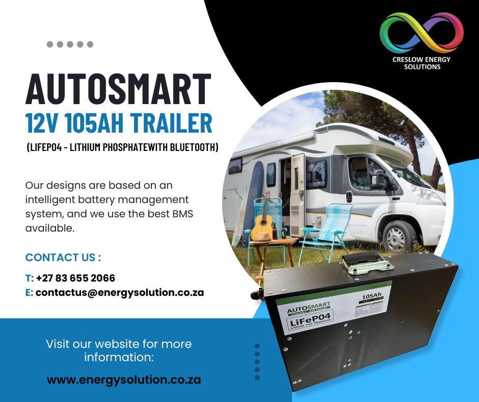 CreslowSolution's tweet image. AUTOSMART 12V 105 Trailer Battery – Powering a greener future!

Store your solar energy efficiently &amp;amp; use it when you need it. Reliable, eco-friendly, and built for sustainable energy solutions. ⚡🔆

#CreslowEnergy #AutoSmart #GreenEnergy #CleanEnergy #EnergyStorage #ProudlySA