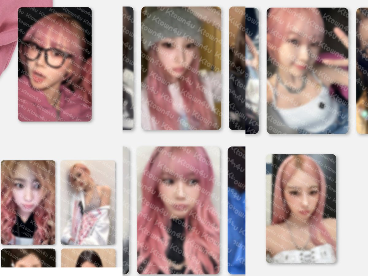 these pinkselle photocards for parallel line encore MD 🥹😍