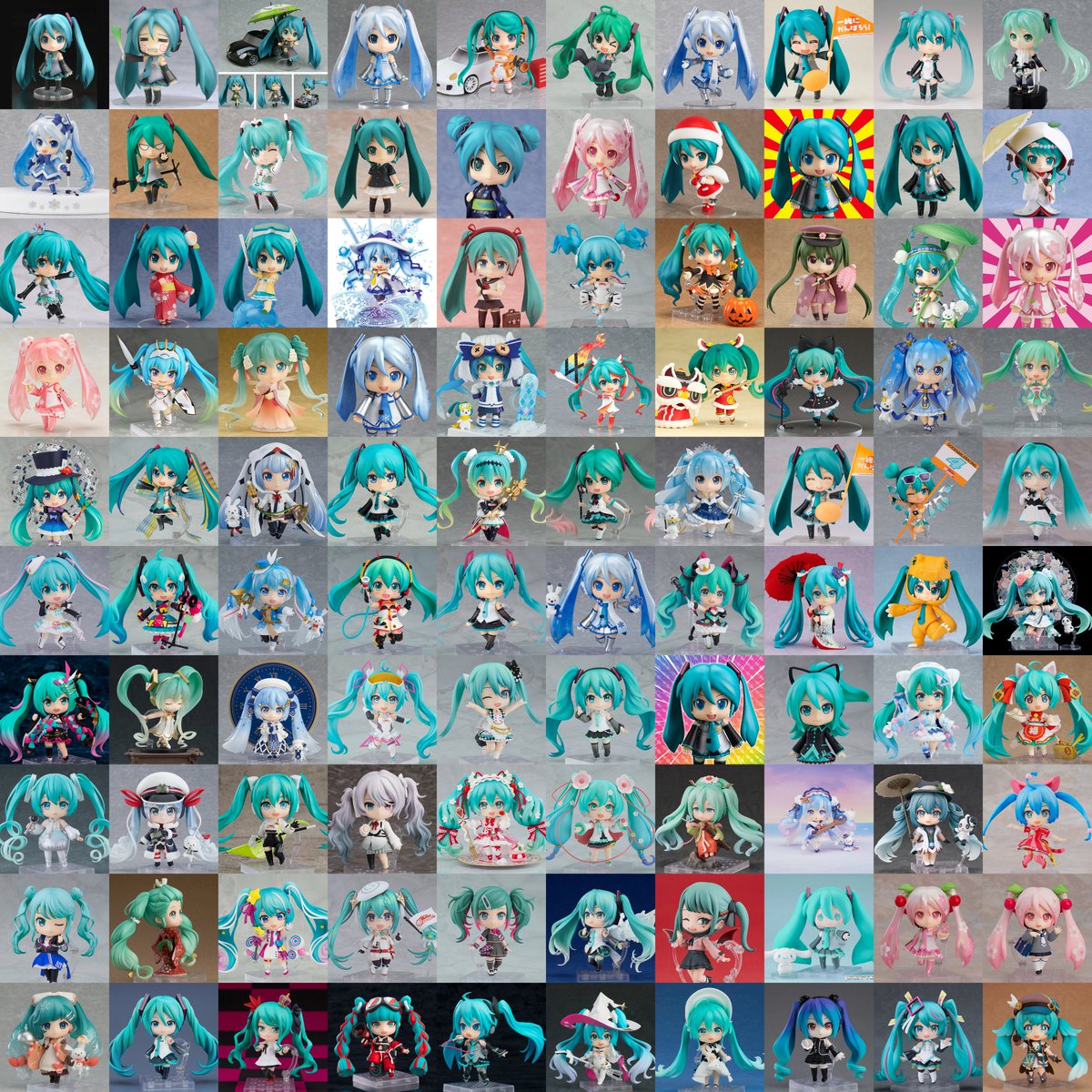 ＼＃ねんどろいど 初音ミク100体並べてみた／

歴史を感じる圧巻のボリューム！

「ねんどろいど 初音ミク 100番記念展示会」では
100体の #初音ミク を全種類展示中✨ぜひ実物もご覧ください🎶
goodsmile.com/ja/event/6171

＃ねんどろ100番ミク