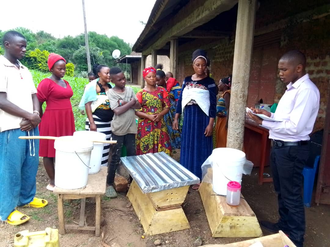 Ntoroko Bee Keepers is a thriving group formed composed of 7 passionate youth formed 2018 with support from RIDE-AFRICA under the Youth in Action program. They harvest over 2000 kgs of honey, 30 kgs of propolis and 90 kgs of bee wax on an annual basis and mentorship to others.