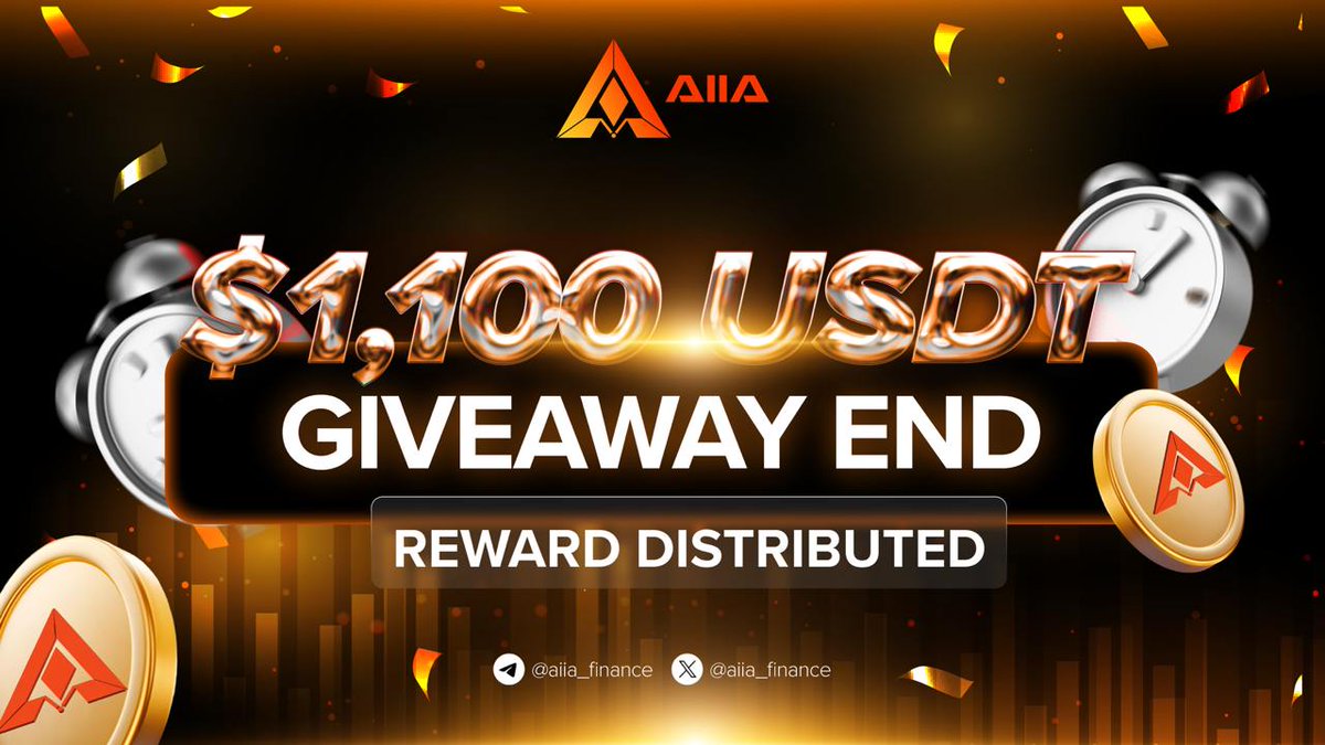 🚀 AIIA Finance Giveaway – Eligible Wallets Announced! 🎉
The wait is OVER! Here are the eligible wallets for the $1,100 USDT Prize Pool Giveaway! 🎁🏆

👥 50 Winners Total – Congratulations to all who qualified!
💰 Prize Breakdown:
 🔹 $600 USDT – Top 40 Referrers (More