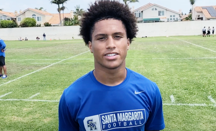 Dave Keefer (@davekeefer) on Twitter photo USC reels in commitment from four-star WR Trent Mosley:
Click here: bit.ly/41A8cf2
On Tuesday, USC reeled in a commitment from Trent Mosley (Santa Margarita), one of its priority targets.
<a href="/mosley5_trent/">Trent Mosley</a> <a href="/SMCHS_Football/">SM Eagles Football</a> <a href="/CoachRouz/">Anthony Rouzier</a> <a href="/embo85/">Coach Embo (Embree)</a> <a href="/SMCHSEagles/">SANTA MARGARITA Catholic High School</a> <a href="/OLCoachCam/">Rudy Cambero</a> USC reels in commitment from four-star WR Trent Mosley:
Click here: bit.ly/41A8cf2
On Tuesday, USC reeled in a commitment from Trent Mosley (Santa Margarita), one of its priority targets.
<a href="/mosley5_trent/">Trent Mosley</a> <a href="/SMCHS_Football/">SM Eagles Football</a> <a href="/CoachRouz/">Anthony Rouzier</a> <a href="/embo85/">Coach Embo (Embree)</a> <a href="/SMCHSEagles/">SANTA MARGARITA Catholic High School</a> <a href="/OLCoachCam/">Rudy Cambero</a>