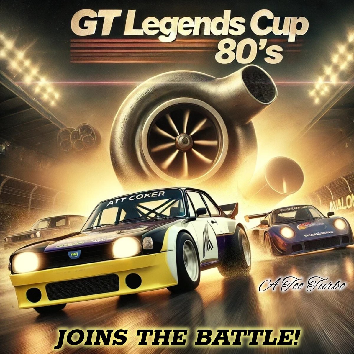 💥 INSCRIPCIONES GRATUITAS ABIERTAS💥 #GTLegendsCup80s 

Continuamos con las presentaciones, otro de los equipos inscritos para la prequaly del 29 de Marzo

Equipo que viene con el gas "a too turbo"...

<a href="/AttCoker/">ATTCoker</a>

🏆 + Premios para el TOP 3

🥇 1° Puesto: Trofeo + 80€
🥈 2°