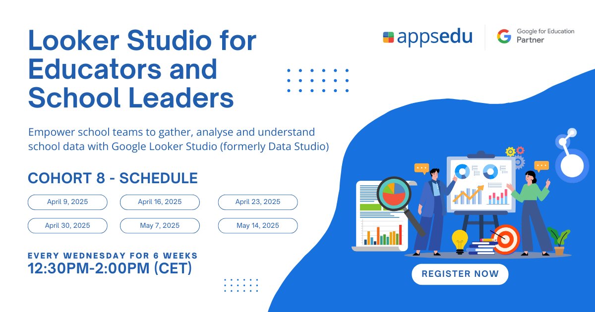 Are you drowning in school data but struggling to extract meaningful insights? Our Looker Studio course offers a solution appsedu.com/looker-studio

#LookerStudio #edTech #k12 #analytics