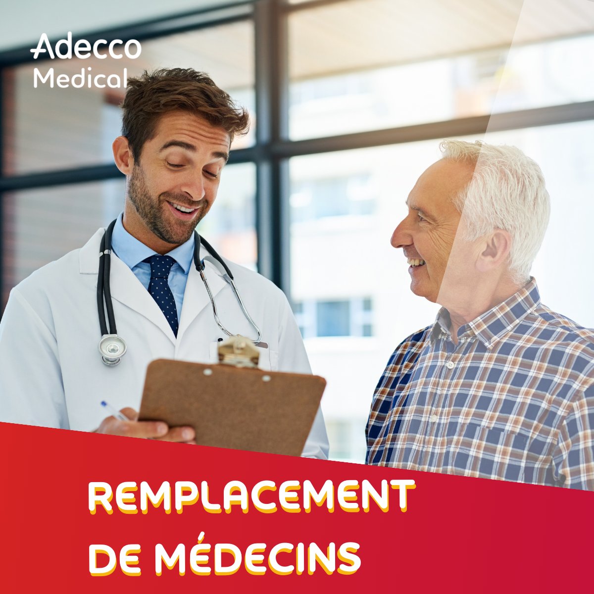 Optimisez vos effectifs médicaux avec Adecco Medical 🏥
Recrutement de médecins en CDD, CDI ou intérim. Réseau national, consultants spécialisés et disponibilité 24/7.
📞 04 91 00 91 40 | 📧 Medecin@adeccomedical.fr