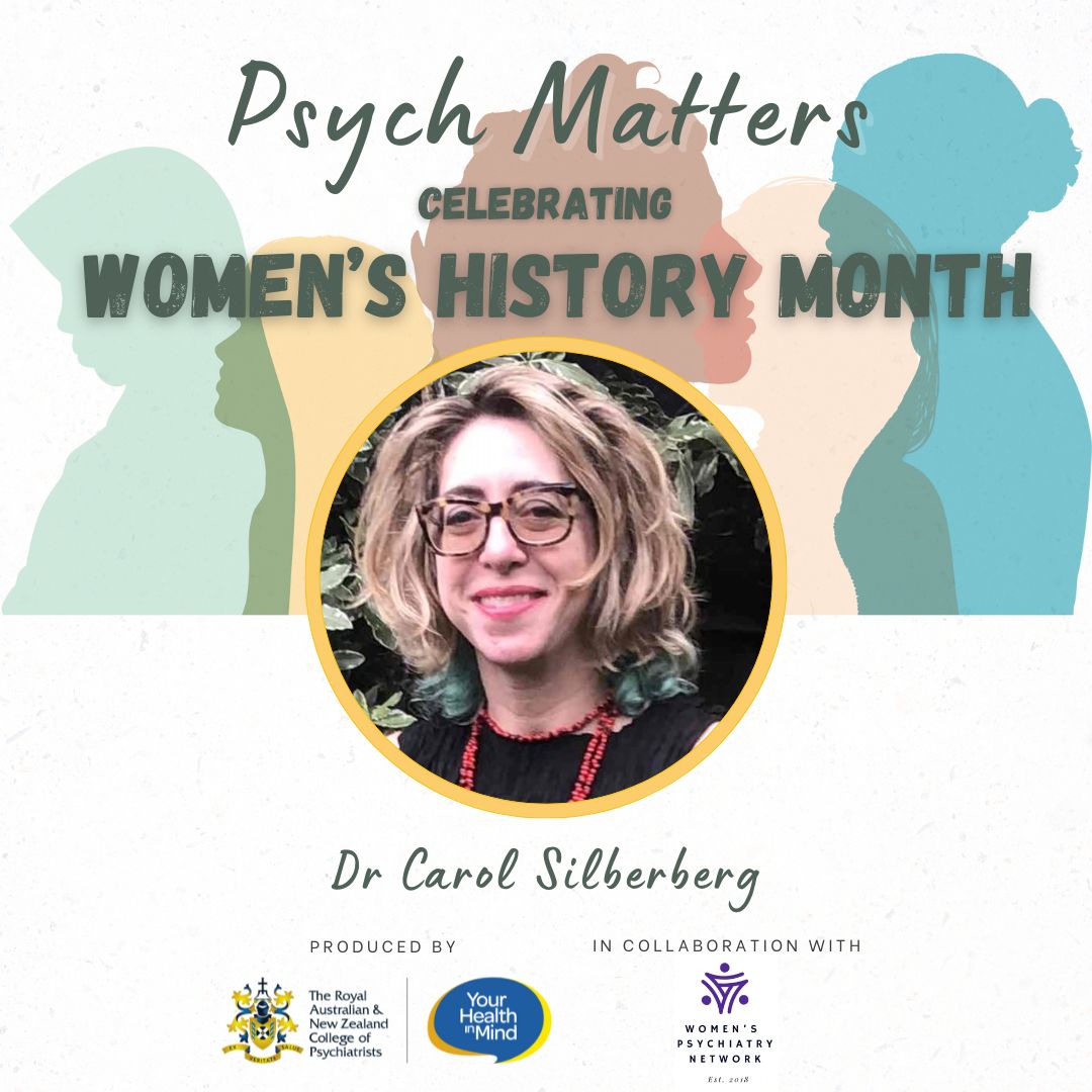 Hear from Dr Carol Silberberg on women mentoring women where she shares personal experiences advocates for equitable access to mentorship opportunities.  
The episode is part of the #WomensHistoryMonth series by #PsychMatters &amp; <a href="/WPN_ANZ/">Women’s Psychiatry Network ANZ</a>.  
ow.ly/QMEV50Vfm03