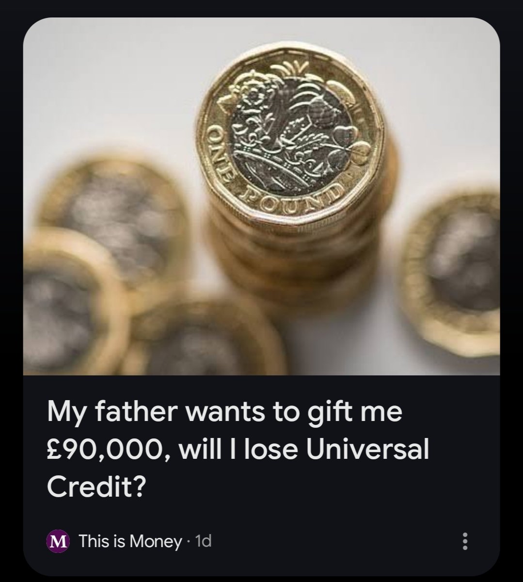 JamesBr75144060's tweet image. This sort of shit is exactly what's wrong with certain people on benefits. Literally being given 90k - enough to almost fully buy a house but is more worried about if they can continue to claim benefits? Really? Get a job.
