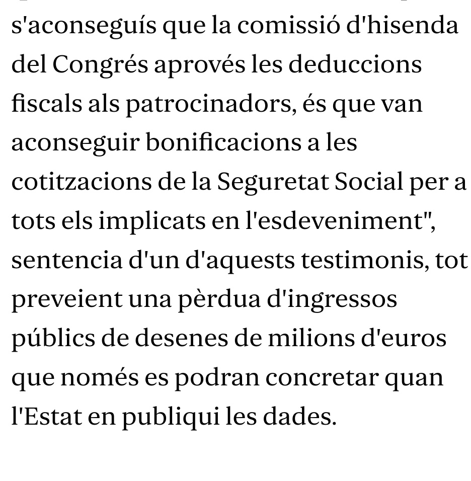 Despesa pública, deduccions fiscals i beneficis privats. 💸

Per dir veritats sobre els impactes de la Copa Amèrica fins i tot cal anonimat. 🫥