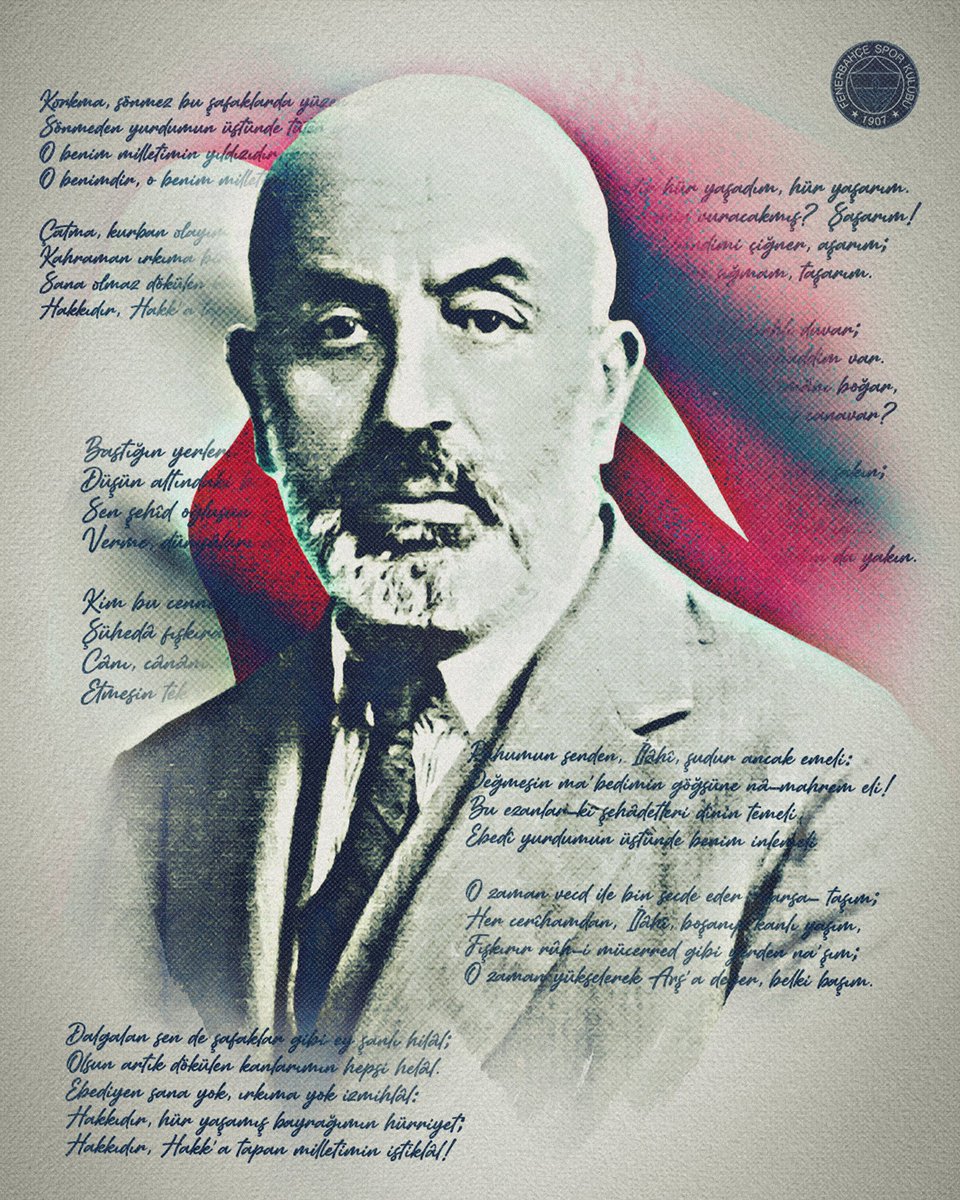 🇹🇷 İstiklal Marşımızın kabulünün 104. yılını kutluyor; Milli Şairimiz Mehmet Akif Ersoy’u, şehit ve gazilerimizi saygı ve minnetle anıyoruz.