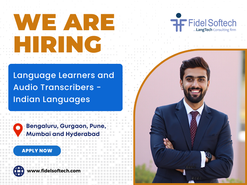 filose's tweet photo. Fidel is hiring for #LanguageLearners and #AudioTranscribers
Exp: 0-1 Year
Loc: #Bangalore, #Gurgaon, #Pune, #Mumbai, #Hyderabad
Languages: Punjabi, Bengali, English, Gujarati, Hindi, Kannada, Malayalam, Marathi, Tamil, Telugu
Apply here: https://t.co/5QAKpV1kHk
#LanguagesJobs https://t.co/NGGD9Z1kph