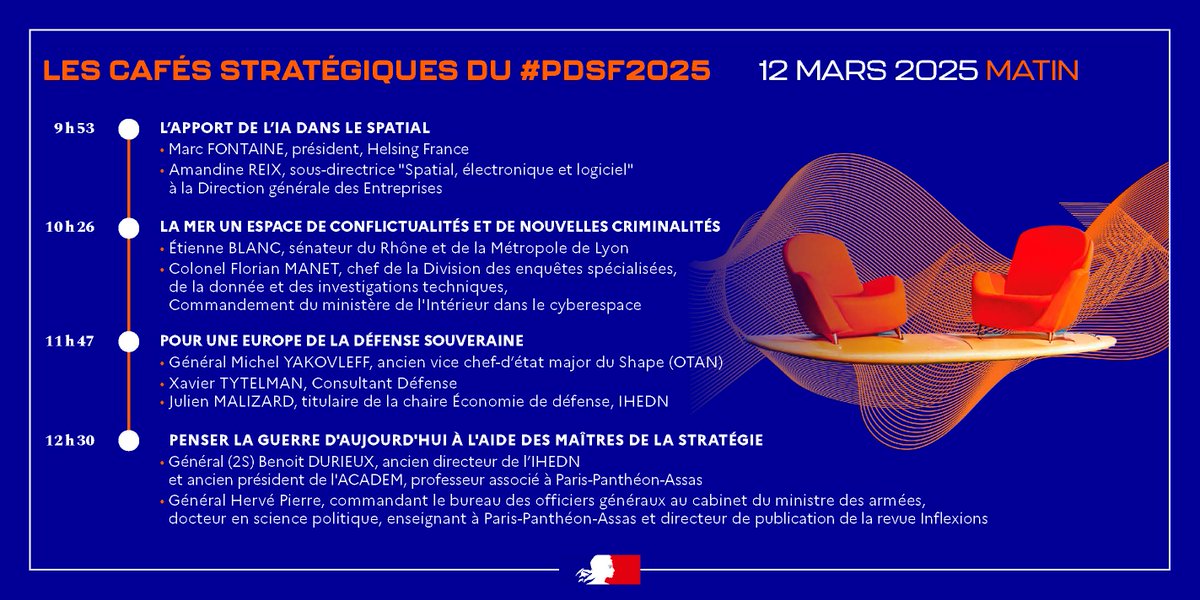 C'est parti pour la deuxième journée du #PDSF2025 !
Au programme des Cafés stratégiques de ce matin ⤵️