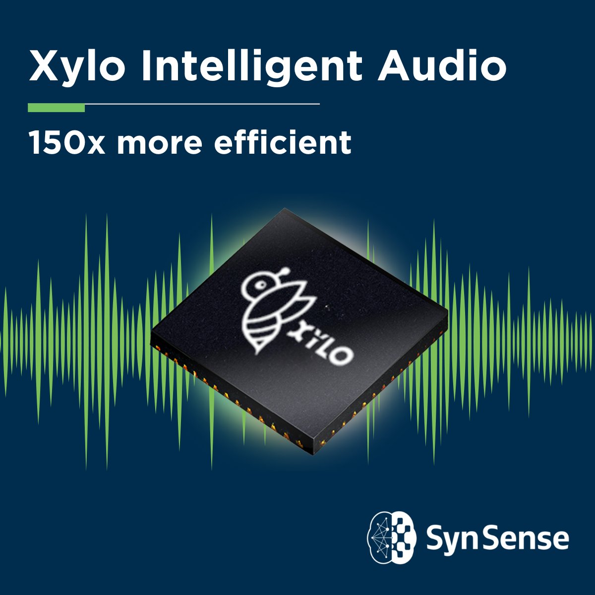 The @SynSense #Xylo audio processor operates 150–4000x more efficiently than conventional tensor or von Neumann processors, and is also more efficient than other neuromorphic processors.