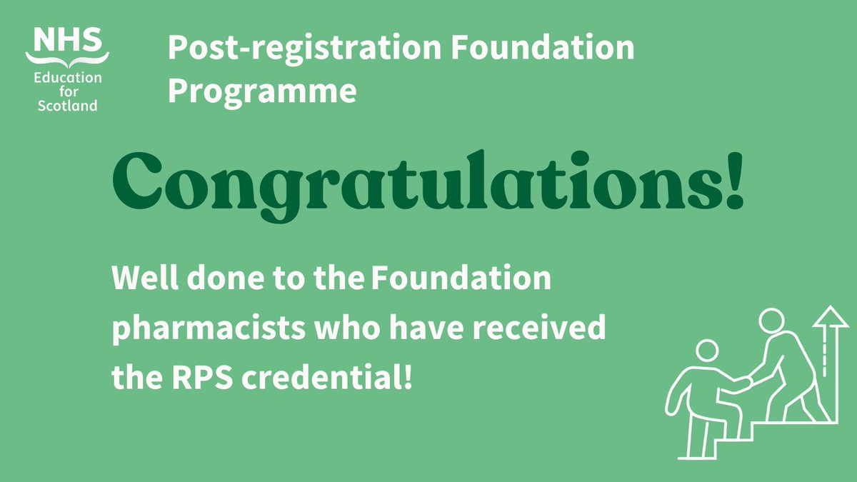 Congratulations to the Foundation pharmacists who have received the RPS credential! 

If you have not been successful, please email the Post-Registration Foundation Programme team so we can support you.