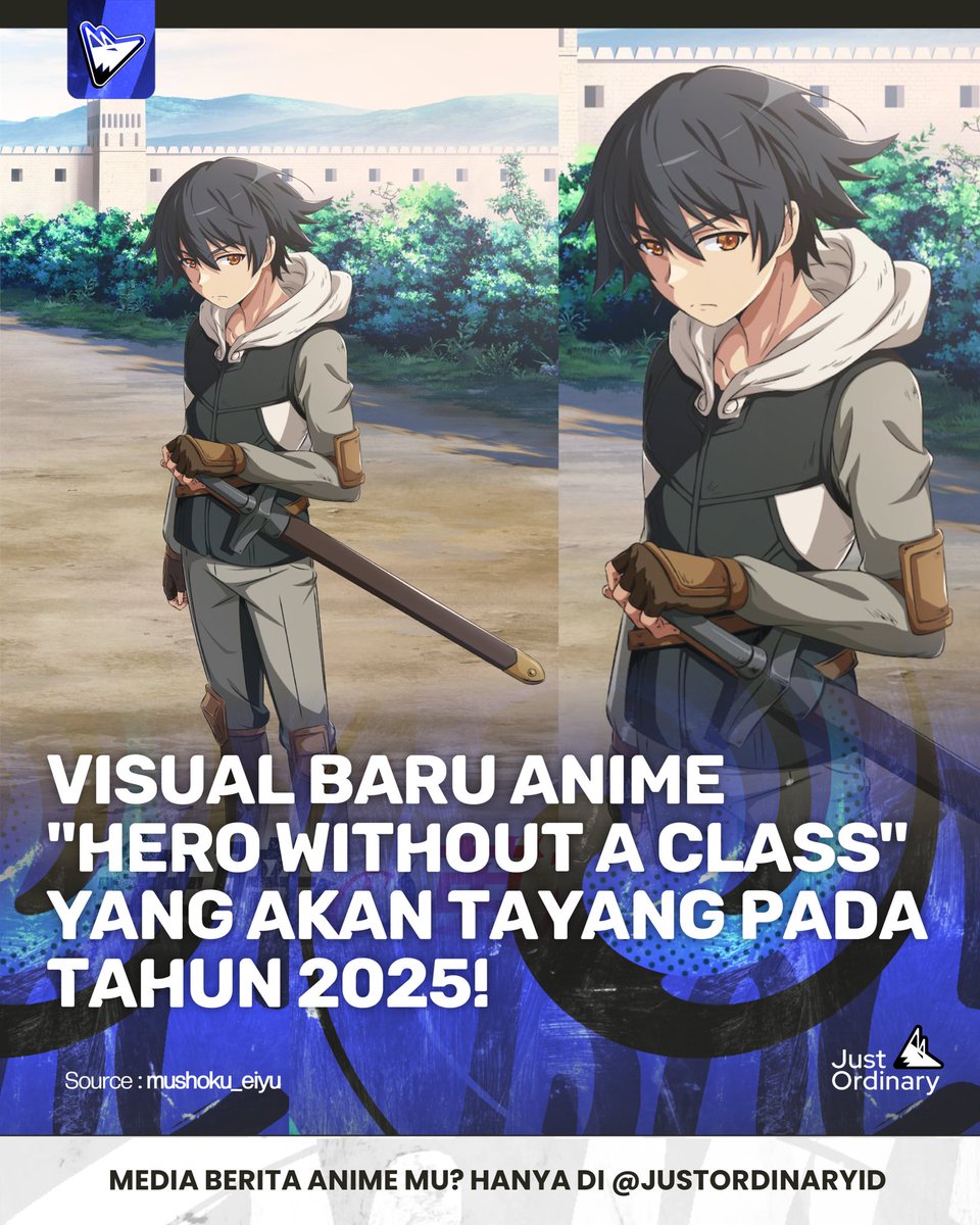 JustOrdinaryid's tweet image. Visual baru anime &quot;Mushoku no Eiyuu (Hero without a Class)&quot; yang dijadwalkan tayang pada tahun 2025, digarap oleh Studio A-CAT.

#MushokunoEiyuu #HerowithoutaClass