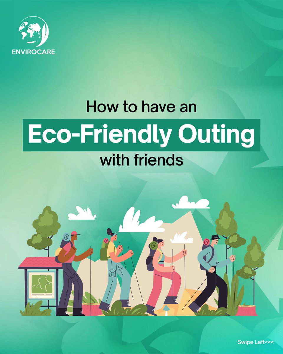 envirocare4you's tweet photo. Adventure with a Green Twist! 🌍Planning a day out with friends? Let’s make it eco-conscious!
-Share rides to cut carbon emissions
-Bring your own bottles—skip the plastic!
-Reduce waste with reusable items
#sustainabletravel #ecofriendlylife #GoGreen #naturefriendly https://t.co/wViEae8FyN