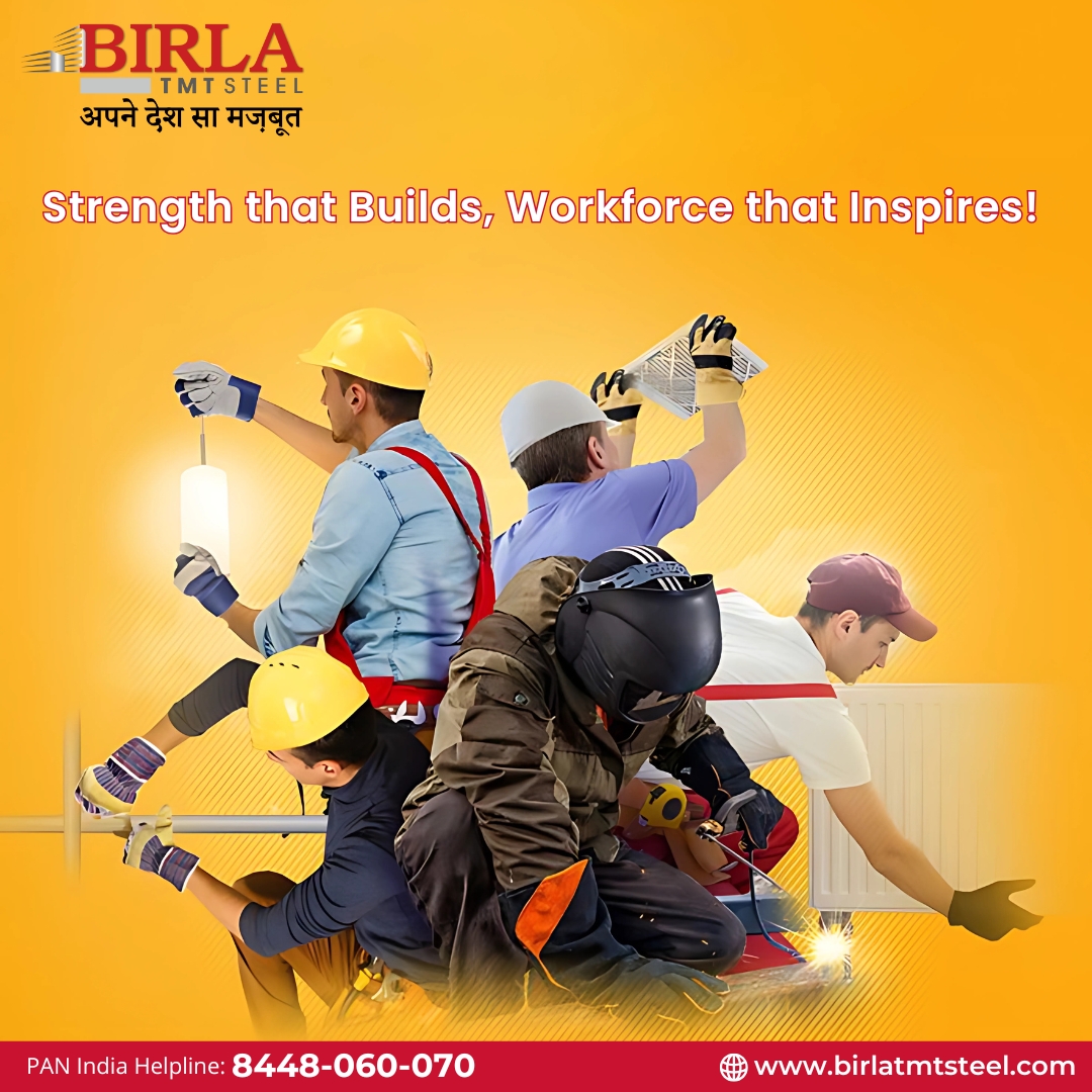 BirlaTMTSteel's tweet image. From skilled hands to strong foundations — every effort counts!
#birlatmtsteel #apnedeshsamazboot #WorkforcePower #BuildingStrength #SkilledHands #StrongFoundations #PowerOfWorkforce #BuildingTheFuture #HardWorkPaysOff #StrengthInUnity #InspiringWorkforce