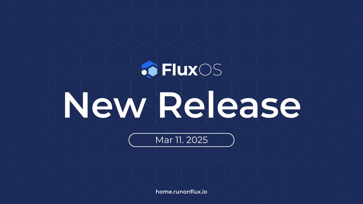 LizaFlux's tweet image. FluxOS v5.44.0 is live!
This update boosts the speed of installing missing app instances by improving filtering for unsupported nodes. Faster, smarter, better! ⚡
🔗 Check it out: github.com/RunOnFlux/flux…
#Flux #Web3 #DecentralizedComputing