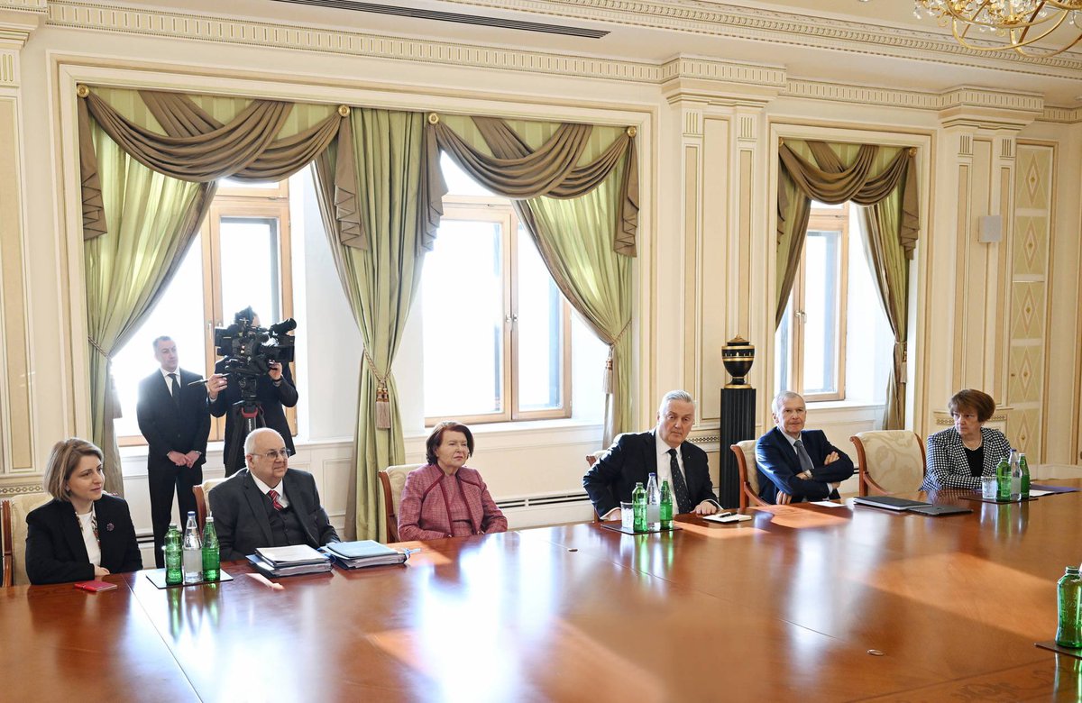 Nizami Ganjavi International Center - NGIC (@nizamiganjaviic) on Twitter photo Board of Trustees Members of the #NGIC been received by HE President of Azerbaijan <a href="/presidentaz/">Ilham Aliyev</a> Board of Trustees Members of the #NGIC been received by HE President of Azerbaijan <a href="/presidentaz/">Ilham Aliyev</a>