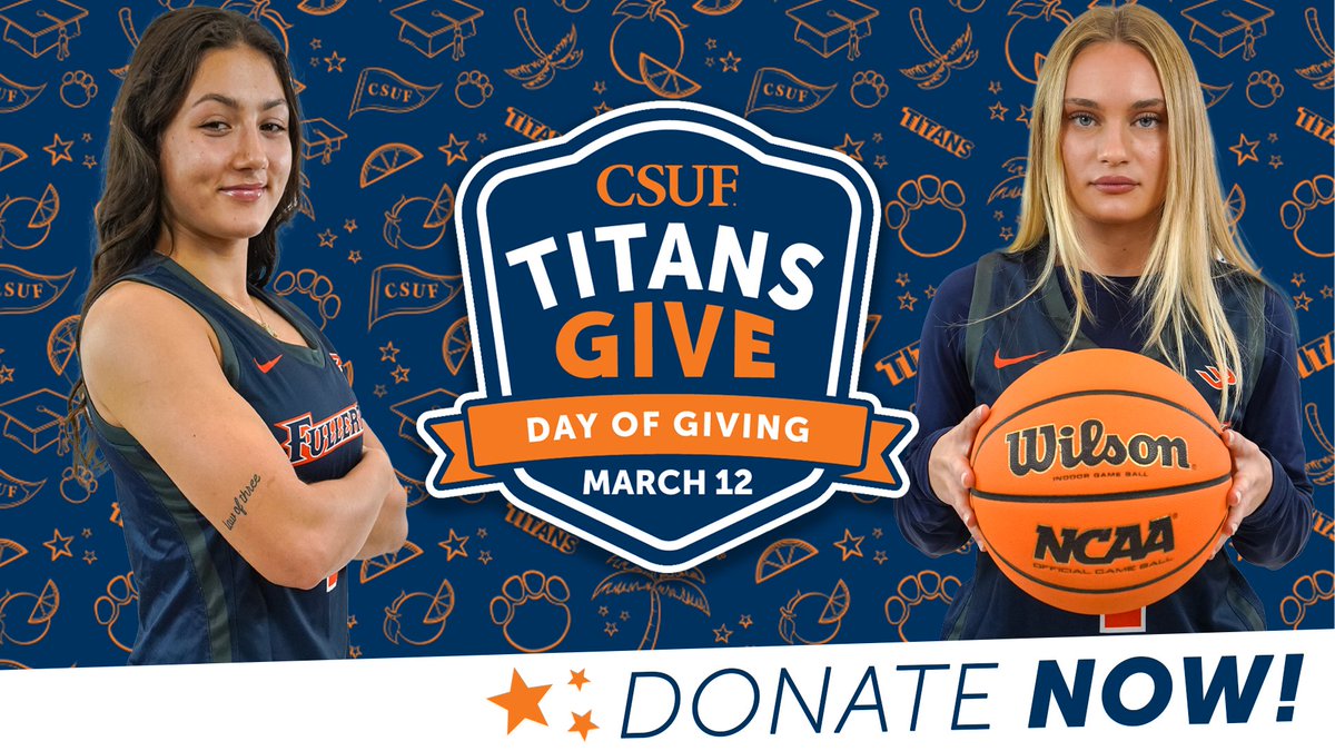 FullertonWBB's tweet image. HAPPY DAY OF GIVING ‼️

 titansgive.fullerton.edu/giving-day/936…

Donate Today!

 #TusksUp | #TitansGive
