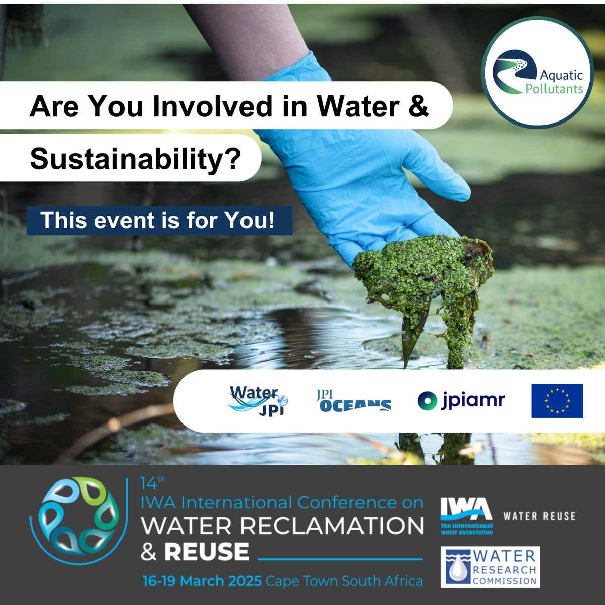 Why should you attend? 💻
The #AquaticPollutantsRoadshow connects science to policy, bringing innovative solutions to water pollution challenges. Join the conversation and help shape future water management strategies!
📢 Register today: iwareuse2025.com/knowledge-comm… 
#IWAwaterreuse
