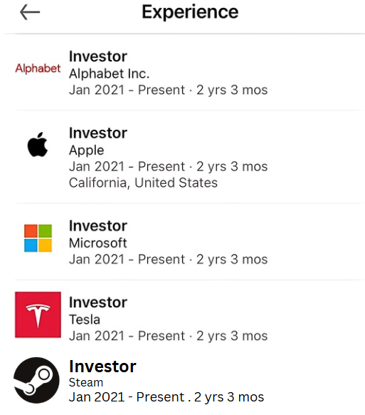 capezera's tweet photo. Dude puts himself as investor for steam cause he owns a pair of gloves in CS2 https://t.co/xgXqUBpEkV