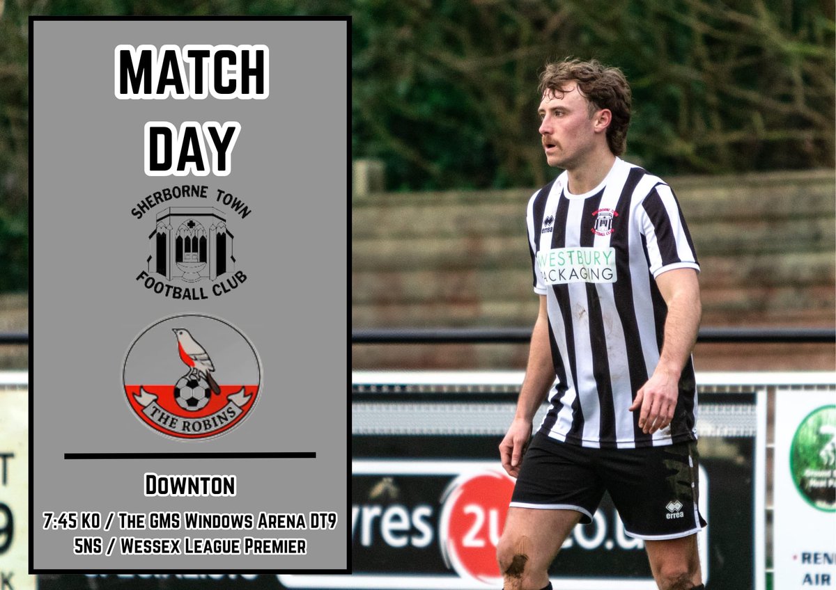 Sherborne Town FC (@sherbornetownfc) on Twitter photo It’s match day for the #Zebras as we finally host <a href="/DowntonFC/">Downton FC</a> this evening at The GMS Windows Arena. Get along and support the boys, Adults £8, Concessions £5 and Under 16s £1 #COYZ <a href="/WessexLeague/">Velocity Wessex League</a> <a href="/swsportsnews/">South West Sports News</a> <a href="/Abbey_104/">Abbey104</a> <a href="/sherbornetimes/">Sherborne Times</a> <a href="/NonLeagueCrowd/">Non League Crowds</a> <a href="/SherborneTownCl/">Sherborne Town Council</a> It’s match day for the #Zebras as we finally host <a href="/DowntonFC/">Downton FC</a> this evening at The GMS Windows Arena. Get along and support the boys, Adults £8, Concessions £5 and Under 16s £1 #COYZ <a href="/WessexLeague/">Velocity Wessex League</a> <a href="/swsportsnews/">South West Sports News</a> <a href="/Abbey_104/">Abbey104</a> <a href="/sherbornetimes/">Sherborne Times</a> <a href="/NonLeagueCrowd/">Non League Crowds</a> <a href="/SherborneTownCl/">Sherborne Town Council</a>