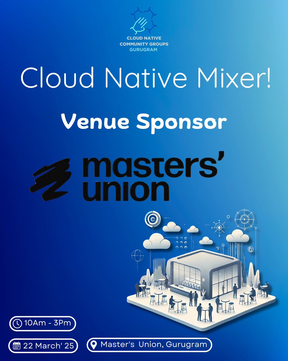 🚀 Cloud Native Mixer x Masters’ Union!

We’re thrilled to have Masters’ Union, Gurugram as our Venue Sponsor for the Cloud Native Mixer! 🎉

📍 Masters’ Union, Gurugram
📅 22nd March, 2024

#CloudNativeMixer #MastersUnion #DevOps #Kubernetes #TechNetworking
