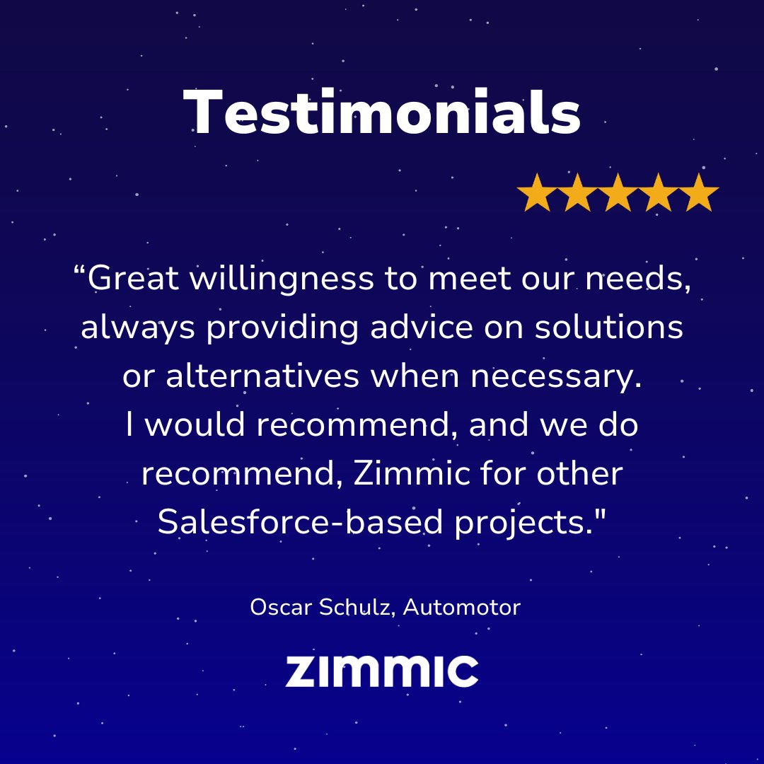 ⭐ 5-Star Service, Proven Results!

Trust your CRM implementation to an experienced Salesforce partner with 5-star reviews. 🚀✨

Still have questions? Let’s talk! We’re here to help you make the most of your Salesforce journey. 💼📈

#SalesforcePartner