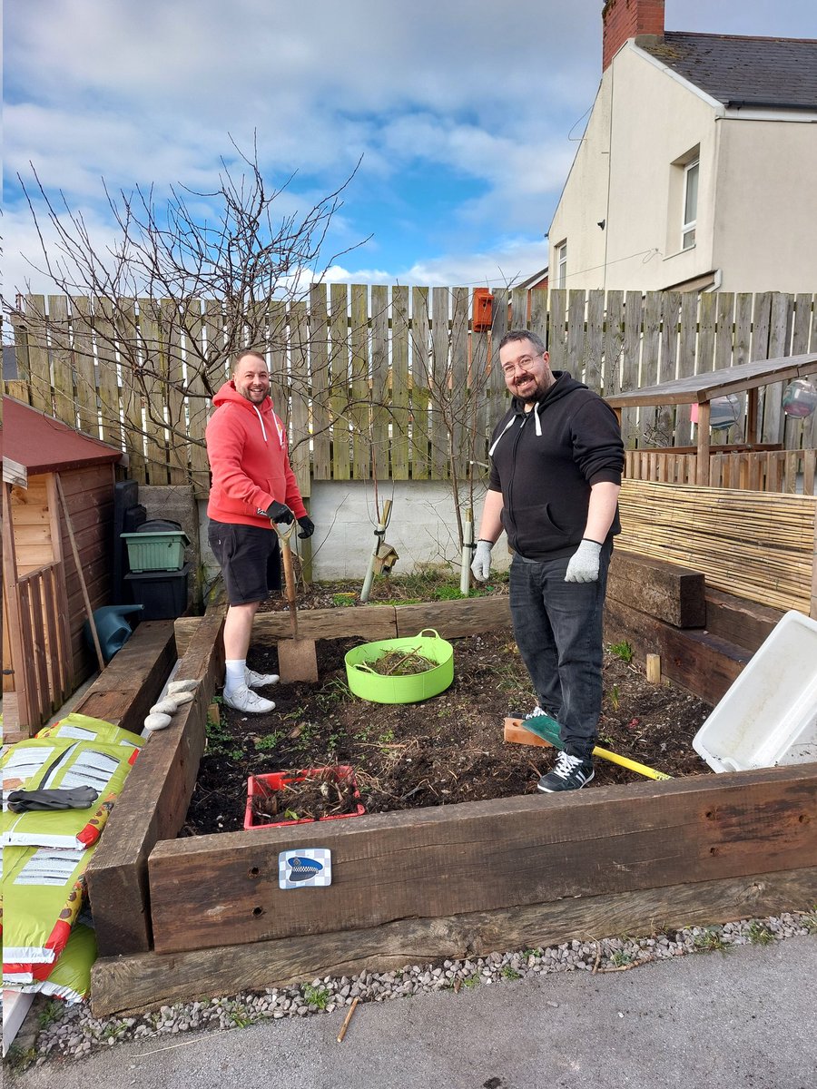 sthcpsbarry's tweet photo. #MeithrinPM say a big THANK YOU to Mr P and Mr L who came to dig over, weed and tidy our Nursery garden ready for the children to start planting . Diolch x https://t.co/Zendz04N3P