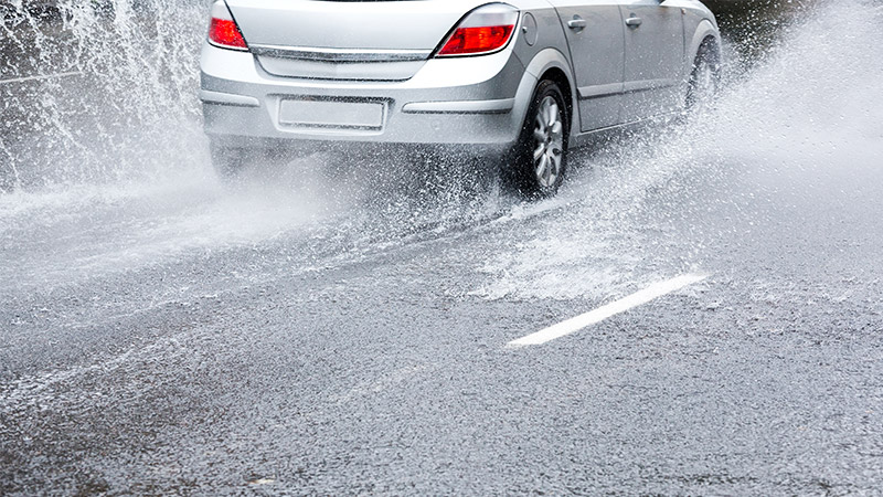 Driving too fast is the biggest factor in hydroplaning accidents. To avoid hydroplaning, you can slow down, avoid puddles, and maintain your tires. #ShiftintoWinter #EmconSelkirk
