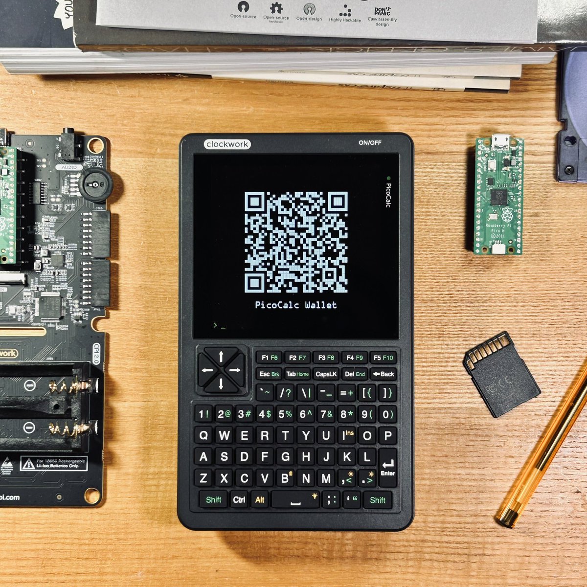 Develop your own firmware. 👉clockworkpi.com #PicoCalc #PICO #RPI #clockworkpi #IoT #Crypto #IndieGame #Demoscene