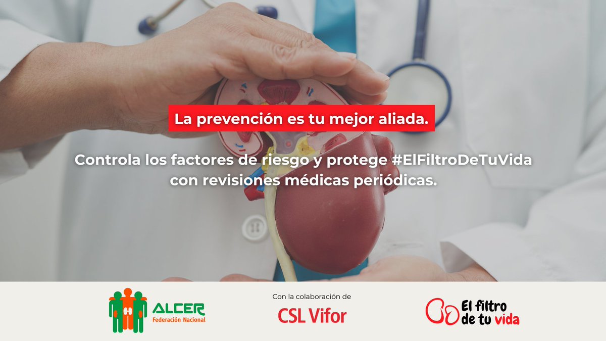 Diabetes, hipertensión y obesidad son algunos de los principales factores de riesgo de enfermedad renal. También influyen el tabaquismo, el exceso de sal y el sedentarismo. Si tienes alguno de estos factores, consulta con tu médico y realiza chequeos periódicos.

Un diagnóstico