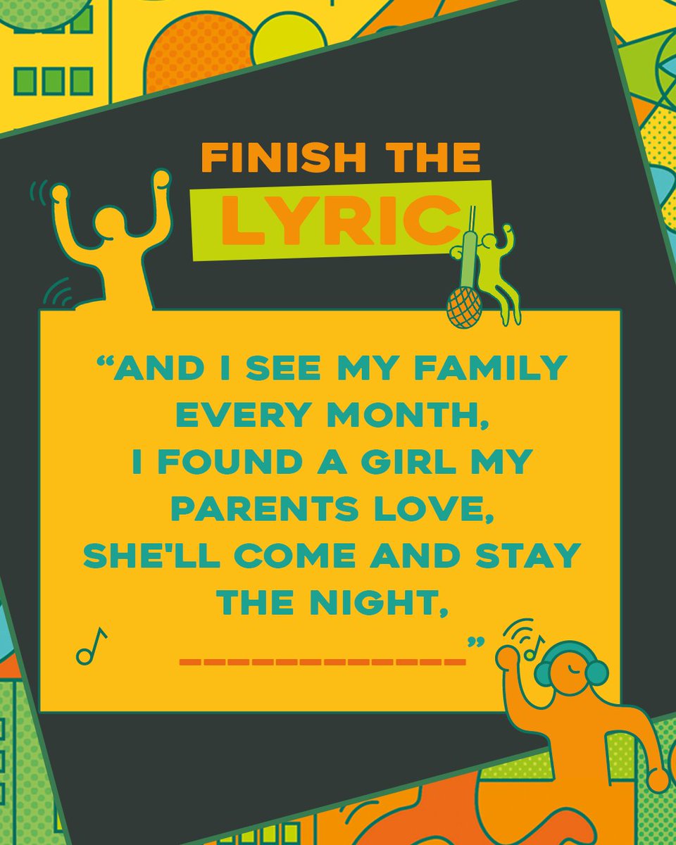8Track Rum (@8trackrum) on Twitter photo Comment below the lyric that fits in the gap and you could win a bottle of 8Track spiced rum! π₯³
You must be following <a href="/8trackrum/">8Track Rum</a>
Competition ends 28/03/25 23:59:00 18+ only π UK residents ONLY π¬π§
Good luck! π€©
#8trackrum #spicedrum #wherethemusicstarts #amplifyourtastebuds Comment below the lyric that fits in the gap and you could win a bottle of 8Track spiced rum! π₯³
You must be following <a href="/8trackrum/">8Track Rum</a>
Competition ends 28/03/25 23:59:00 18+ only π UK residents ONLY π¬π§
Good luck! π€©
#8trackrum #spicedrum #wherethemusicstarts #amplifyourtastebuds